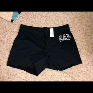 GAP black lounge or athletic high waisted shorts.